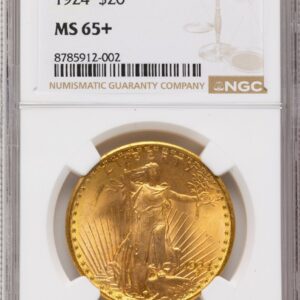 1924 Saint-Gaudens Double Eagles (1924 $20 Saint NGC Plus)