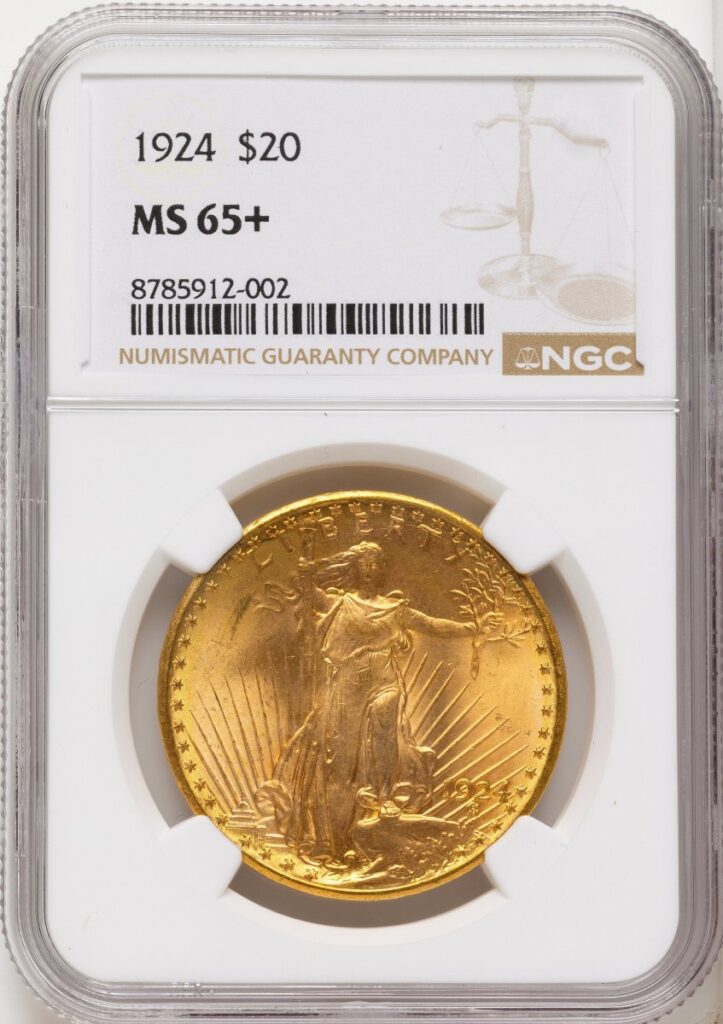 1924 Saint-Gaudens Double Eagles (1924 $20 Saint NGC Plus)