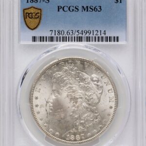 1887-S Morgan Dollars (1887-S S$1 PCGS Secure)