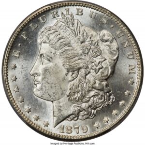 1879-S Morgan Dollars (1879-S $1 VAM-46, Reverse of 1878, MS PCGS Secure)