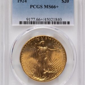 1924 Saint-Gaudens Double Eagles (1924 $20 Saint PCGS Plus)
