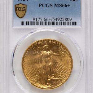 1924 Saint-Gaudens Double Eagles (1924 $20 Saint PCGS Secure PCGS Plus)