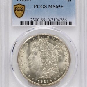1921-S Morgan Dollars (1921-S S$1 PCGS Secure PCGS Plus)