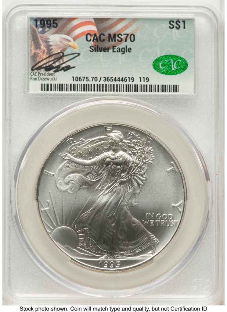 1995 Modern Bullion Coins (1995 Silver Eagle Ron Drzewucki)