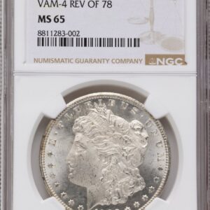 1880/79-CC Morgan Dollars (1880-CC $1 80/79 Reverse of 1878, VAM-4, MS)
