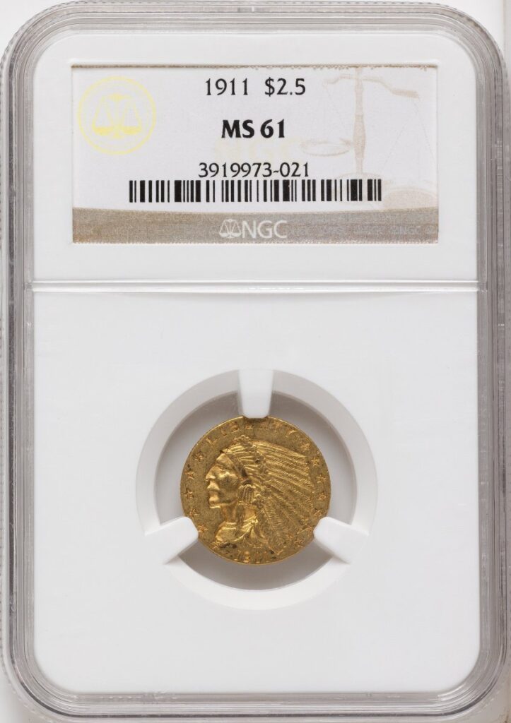 1911 Indian Quarter Eagles (1911 $2 1/2)