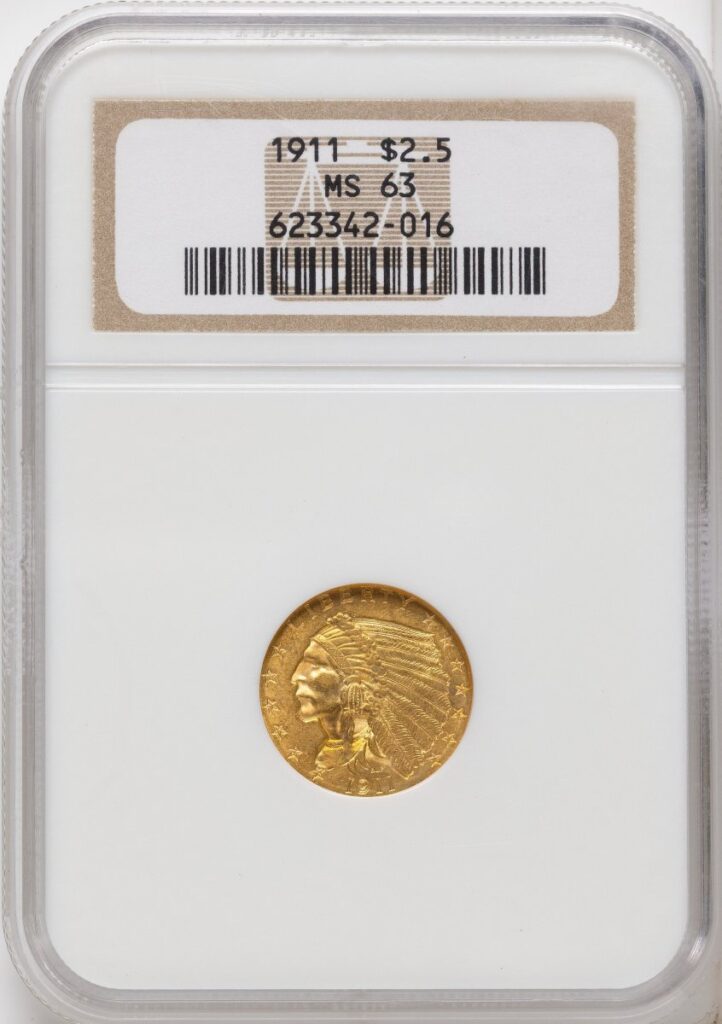 1911 Indian Quarter Eagles (1911 $2 1/2)