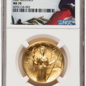 2015-W Modern Bullion Coins (2015-W G$100 American Liberty High Relief FR Bunting Flag)