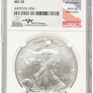 1999 Modern Bullion Coins (1999 Silver Eagle John Mercanti)