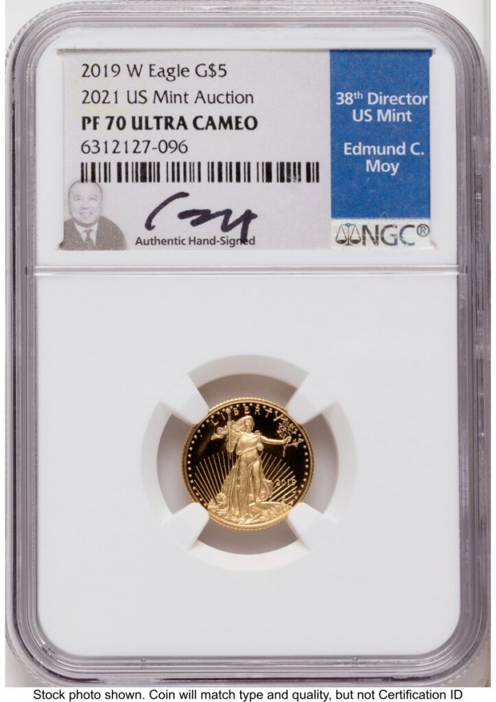 1000 Modern Bullion Coins (2019-W Proof Gold Eagle 1.85 oz Ed Moy)
