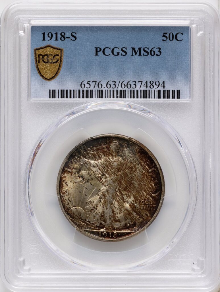 1918-S Walking Liberty Half Dollars (1918-S 50C PCGS Secure)