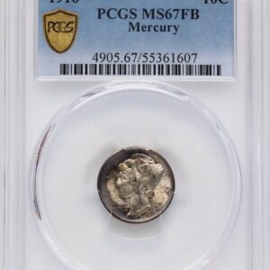 1916 Mercury Dimes (1916 10C Mercury, MS, FB PCGS Secure)