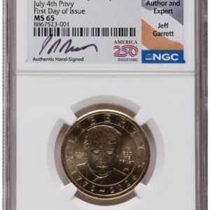 2026 Modern Bullion Coins (2026 Semiquincentennial President Donald J. Trump $1 (Privy Mark) FDI Jeff Garrett America 250)