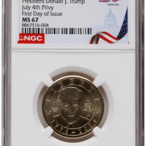 2026 Modern Bullion Coins (2026 Semiquincentennial President Donald J. Trump $1 (Privy Mark) FDI America 250 Congress Building Label)