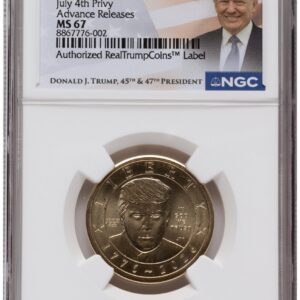 2026 Modern Bullion Coins (2026 Semiquincentennial President Donald J. Trump $1 (Privy Mark) AR Trump Label)