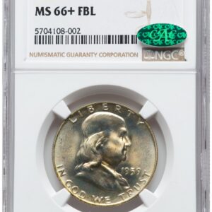 1959 Franklin Half Dollars (1959 50C, FL CAC NGC Plus)