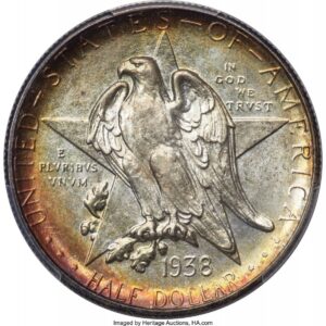 1938-D Commemorative Silver (1938-D 50C Texas, MS PCGS Secure)