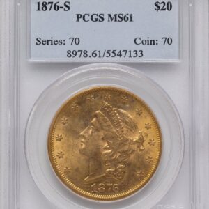 1876-S Liberty Double Eagles (1876-S $20)