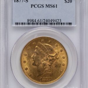 1877-S Liberty Double Eagles (1877-S $20 Blue Label)