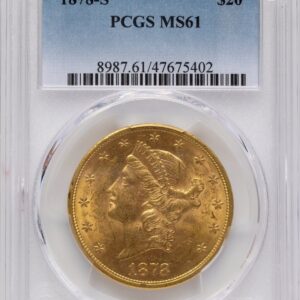1878-S Liberty Double Eagles (1878-S $20 Blue Gradient)