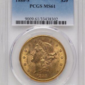 1888-S Liberty Double Eagles (1888-S $20 Blue Gradient)