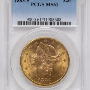 1883-S Liberty Double Eagles (1883-S $20 Blue Gradient)