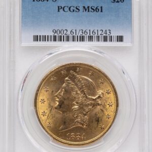 1884-S Liberty Double Eagles (1884-S $20)