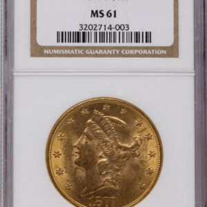 1877-S Liberty Double Eagles (1877-S $20 Brown Label)