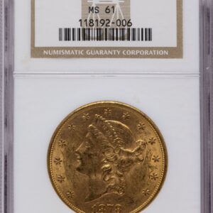 1878-S Liberty Double Eagles (1878-S $20 Brown Label)
