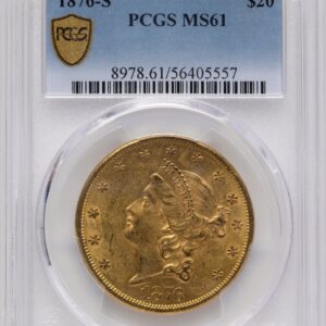 1876-S Liberty Double Eagles (1876-S $20 PCGS Secure)