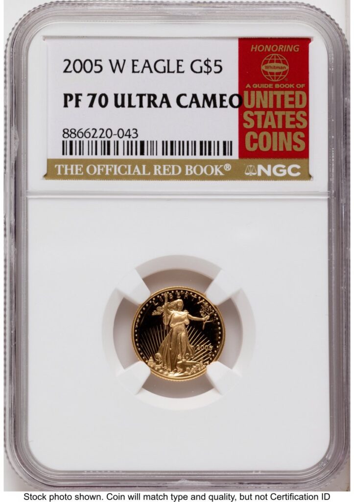 2005-W Modern Bullion Coins (2005-W Proof Gold Eagle 1/10 oz Red Book)