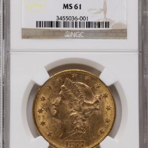 1877 Liberty Double Eagles (1877 $20 Brown Label)
