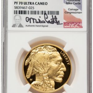 2006-W Modern Bullion Coins (2006-W Proof Gold Buffalo 1 oz Mike Castle)
