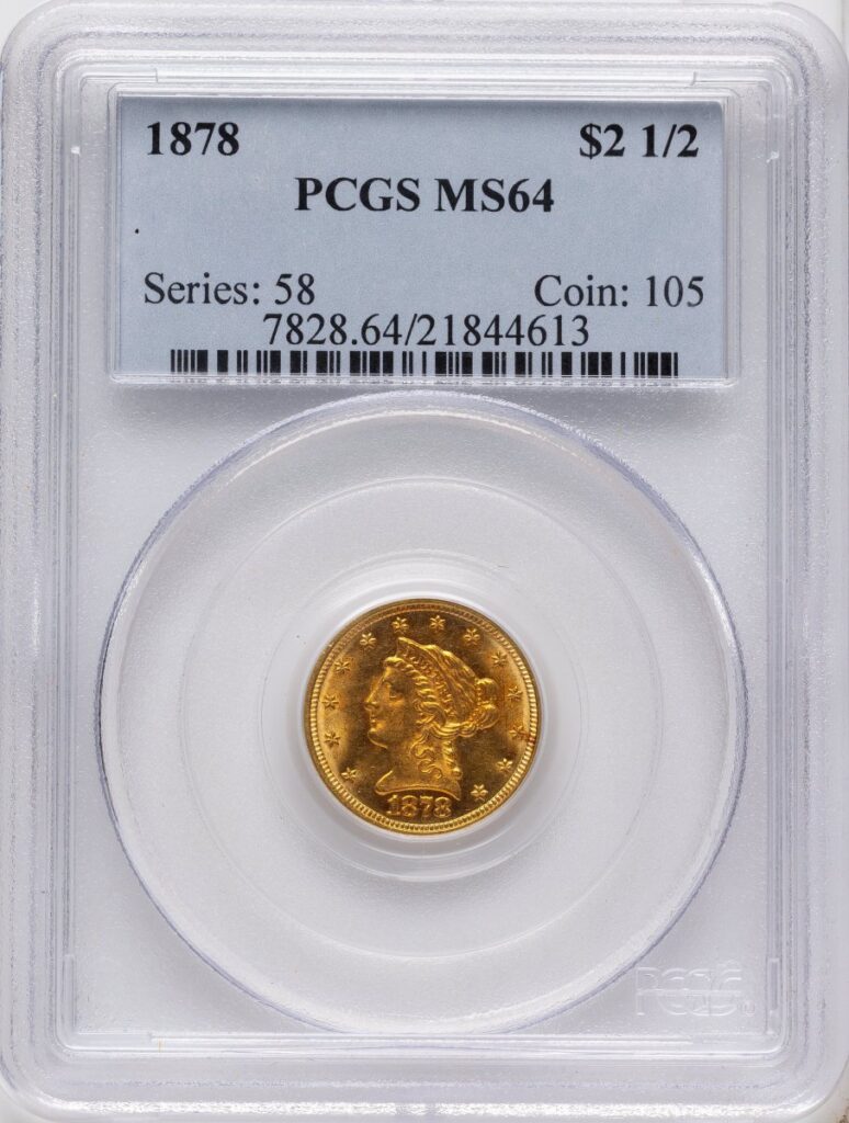 1878 Liberty Quarter Eagles (1878 $2 1/2)