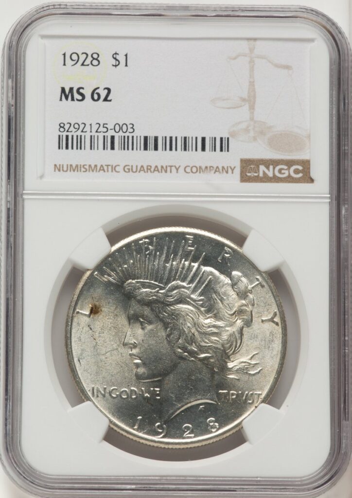 1928 Peace Dollars (1928 S$1)