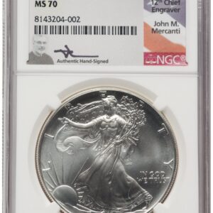 1993 Modern Bullion Coins (1993 Silver Eagle John Mercanti)