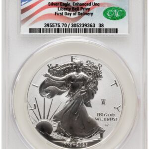 2026-W Modern Bullion Coins (2026-W Enhanced Silver Eagle 1 oz First Day of Delivery Flag Label)