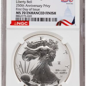 2026-W Modern Bullion Coins (2026-W Enhanced Silver Eagle 1 oz FDI America 250 Congress Building Label)