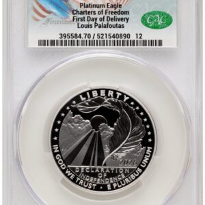 2026-W Modern Bullion Coins (2026-W Proof Platinum Eagle 1 oz First Day of Delivery Louis Palafoutas)