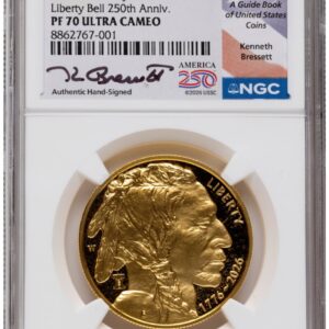 2026-W Modern Bullion Coins (2026-W Proof Gold Buffalo 1 oz ER Kenneth Bressett America 250 )