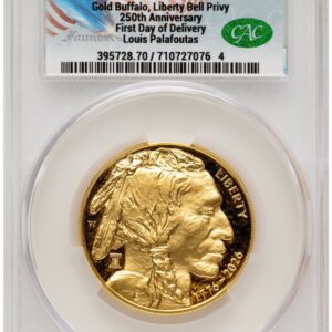 2026-W Modern Bullion Coins (2026-W Proof Gold Buffalo 1 oz First Day of Delivery Louis Palafoutas)