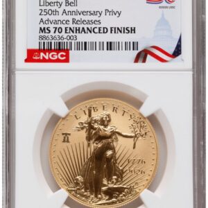 2026-W Modern Bullion Coins (2026-W Enhanced Gold Eagle 1 oz AR America 250 Congress Building Label)