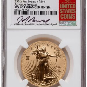 2026-W Modern Bullion Coins (2026-W Enhanced Gold Eagle 1 oz AR Jeff Garrett Red Book)