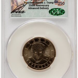 2026 Modern Bullion Coins (2026 Semiquincentennial President Donald J. Trump $1 Advanced Delivery Ron Drzewucki America 250)