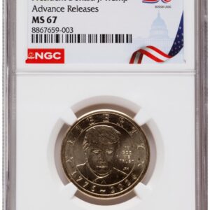 2026 Modern Bullion Coins (2026 Semiquincentennial President Donald J. Trump $1 AR America 250 Congress Building Label)