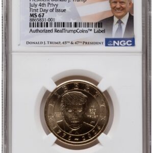 2026 Modern Bullion Coins (2026 Semiquincentennial President Donald J. Trump $1 (Privy Mark) FDI Trump Label)