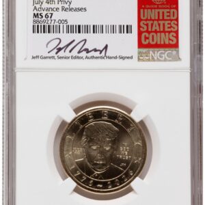 2026 Modern Bullion Coins (2026 Semiquincentennial President Donald J. Trump $1 (Privy Mark) AR Jeff Garrett Red Book)