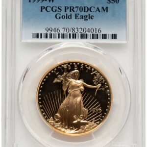 1999-W Modern Bullion Coins (1999-W Proof Gold Eagle 1 oz Blue Gradient)