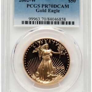 2002-W Modern Bullion Coins (2002-W Proof Gold Eagle 1 oz Blue Gradient)