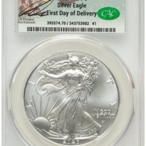 2026 Modern Bullion Coins (2026 Silver Eagle First Day of Delivery Ron Drzewuki)